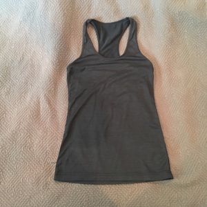 Lululemon Charcoal Sheen Active Tank Top size 6